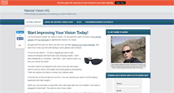 Desktop Screenshot of naturalvisionpinholeglasses.com